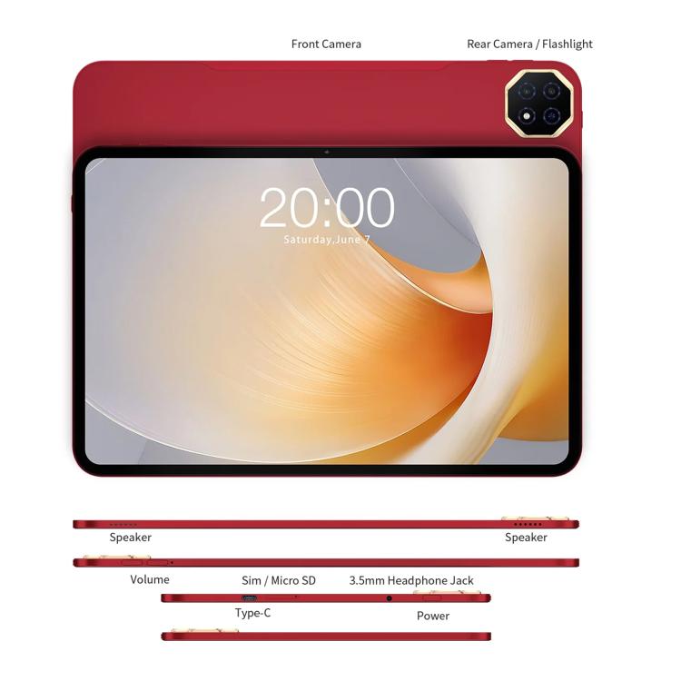 Teclast T65 Plus 4G LTE Tablet PC, 8GB+256GB, 13.4 inch Android 15 MediaTek Helio G99 Octa Core, Support Dual SIM, T65 Plus – Durable Build, Easy to Use