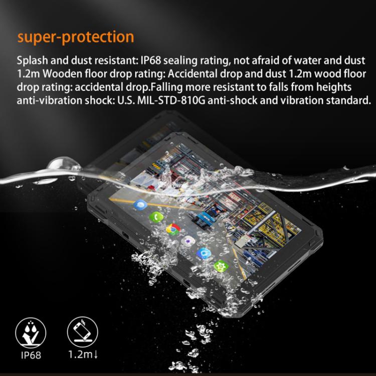 CENAVA A88ST IP68 Rugged Tablet PC, 4GB+64GB, 8 inch Android 11 MTK6771 Octa Core, 4G Network, EU Plug, A88ST – Card Slot, Bluetooth