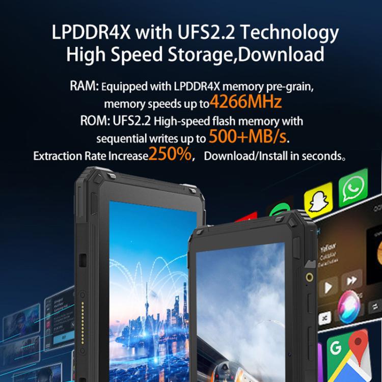 CENAVA A88ST IP68 Rugged Tablet PC, 4GB+64GB, 8 inch Android 11 MTK6771 Octa Core, 4G Network, EU Plug, A88ST – Card Slot, Bluetooth
