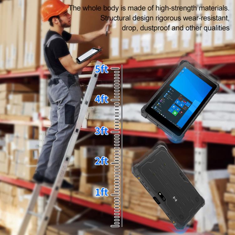 CENAVA W10Y IP68 Rugged Tablet PC, 8GB+128GB, 10.1 inch Windows 11 Intel Core i5-10210Y Quad Core, EU Plug, W10Y – Card Slot, Bluetooth