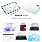 Honor Pad 10 WiFi Tablet PC, 12.1 inch 12GB+512GB MagicOS 9.0 Qualcomm Snapdragon 7 Gen3 Octa Core, 12GB+512GB