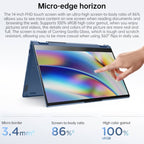 Windows 10 Professional Edition, Intel Core i5-1135G7 Quad Core up to 4.2GHz, Support WiFi 6 & Bluetooth & HDMI, US Plug (Blue), Yoga 1JCD Core i5 – Fast Charging, Bluetooth