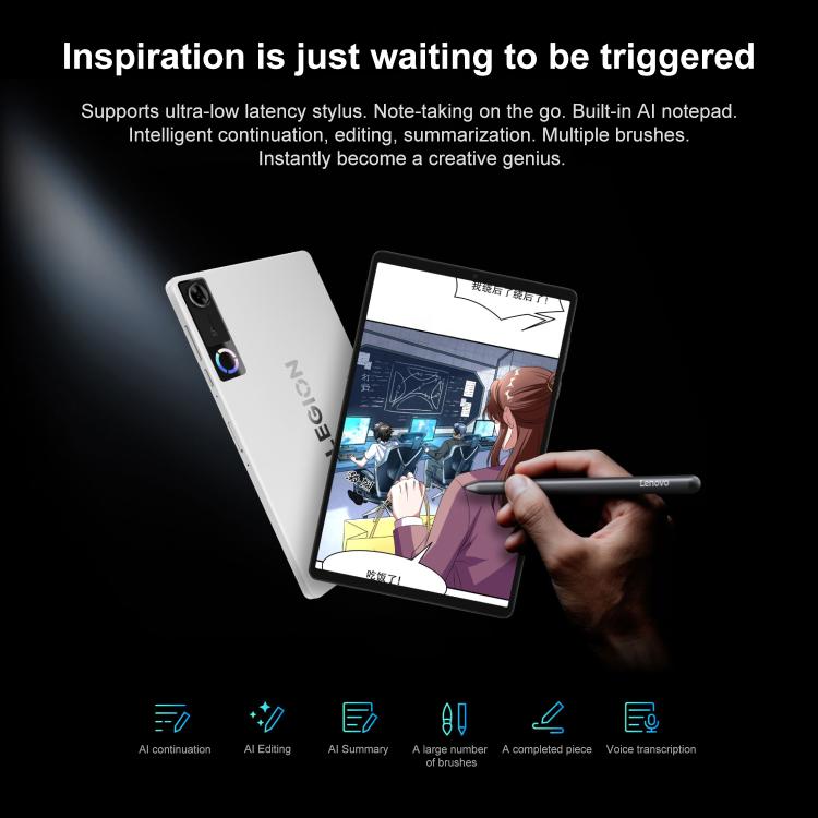 Lenovo LEGION Y700 Gen5 8.8 inch AI Gaming WIFI Tablet, 12GB+256GB, Android 16, Qualcomm Snapdragon 8 Elite Gen5, US Plug, 12GB+256GB – Durable Build, Easy to Use