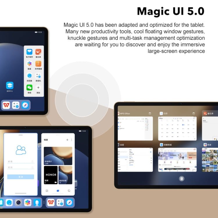 MagicUI 5.0(Android R) MediaTek 1300T Octa Core, Support Dual WiFi / Bluetooth / GPS, Not Support Google Play, 8GB+128GB / Blue, 8GB+128GB / Silver