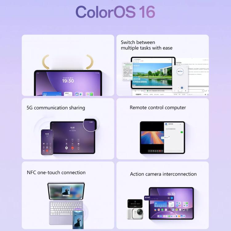 OPPO Pad 5 12.1 inch Tablet PC, 8GB+128GB, ColorOS 16.0 MediaTek Dimensity 8350 Octa Core, 8GB+128GB – Fast Charging, Bluetooth, 4K
