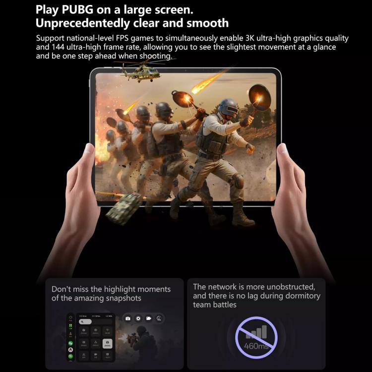 OPPO Pad 5 12.1 inch Tablet PC, 8GB+256GB, ColorOS 16.0 MediaTek Dimensity 9400+ Octa Core, 8GB+256GB – Fast Charging, Bluetooth, 4K