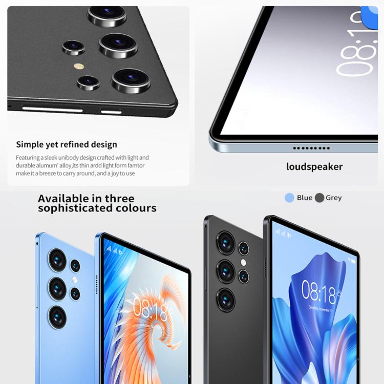 BDF H39 10.1 inch 4G LTE Tablet PC, 4GB+64GB, Android 10 MTK6750 Octa Core, Support Dual SIM, US Plug, 6GB+128GB, US Plug – Bluetooth