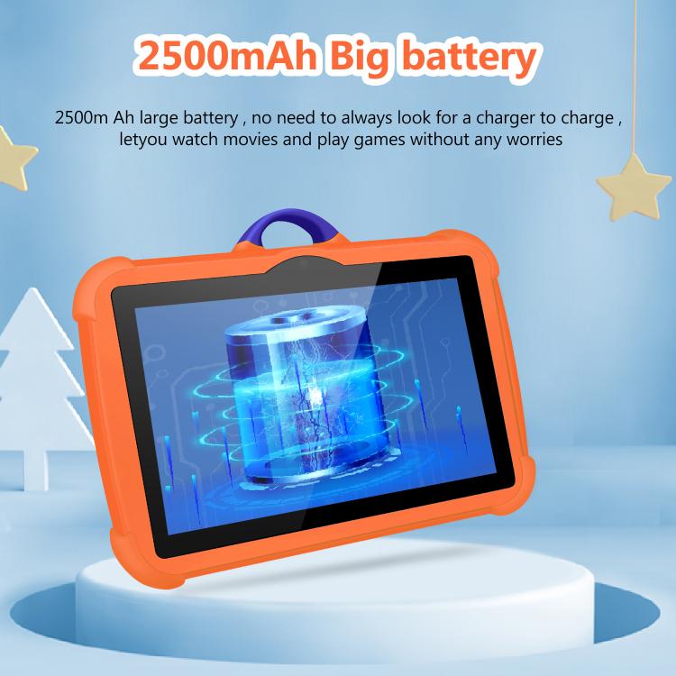BDF C8 7 inch WiFi Kids Tablet PC, 2GB+32GB, Android 8.1 MTK6735 Octa Core CPU, US Plug, 4GB+64GB – Card Slot