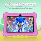 BDF T7 7 inch WiFi Kids Tablet PC with Silicone Case, 1GB+16GB, Android 8.1 MTK6735 Quad Core CPU, US Plug, 3GB+32GB