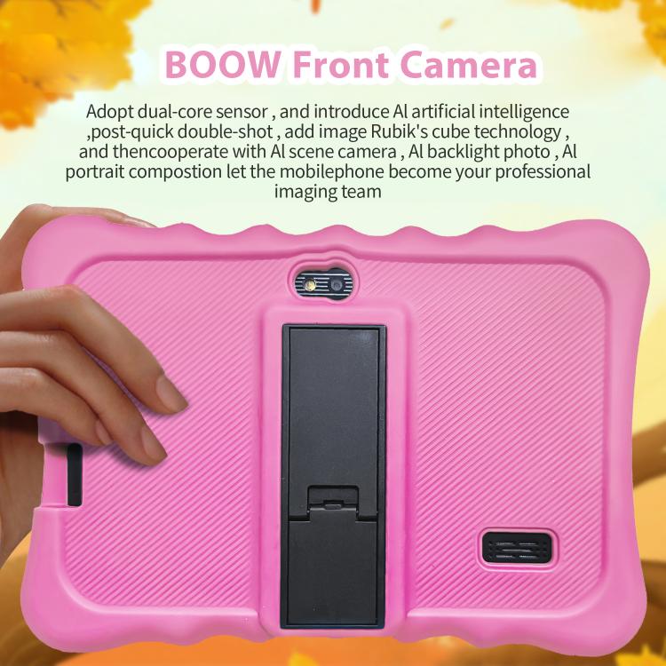 BDF T7 7 inch WiFi Kids Tablet PC with Silicone Case, 1GB+16GB, Android 8.1 MTK6735 Quad Core CPU, US Plug, 3GB+32GB
