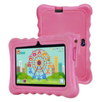 BDF T7 7 inch WiFi Kids Tablet PC with Silicone Case, 2GB+32GB, Android 8.1 MTK6735 Quad Core CPU, US Plug, 4GB+64GB 4GB+64GB Pink