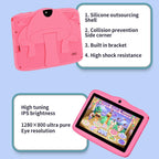 BDF 7 inch WiFi Kids Tablet PC with Mushroom Silicone Case, 1GB+16GB, Android 8.1 MTK6735 Quad Core CPU, US Plug, 3GB+32GB