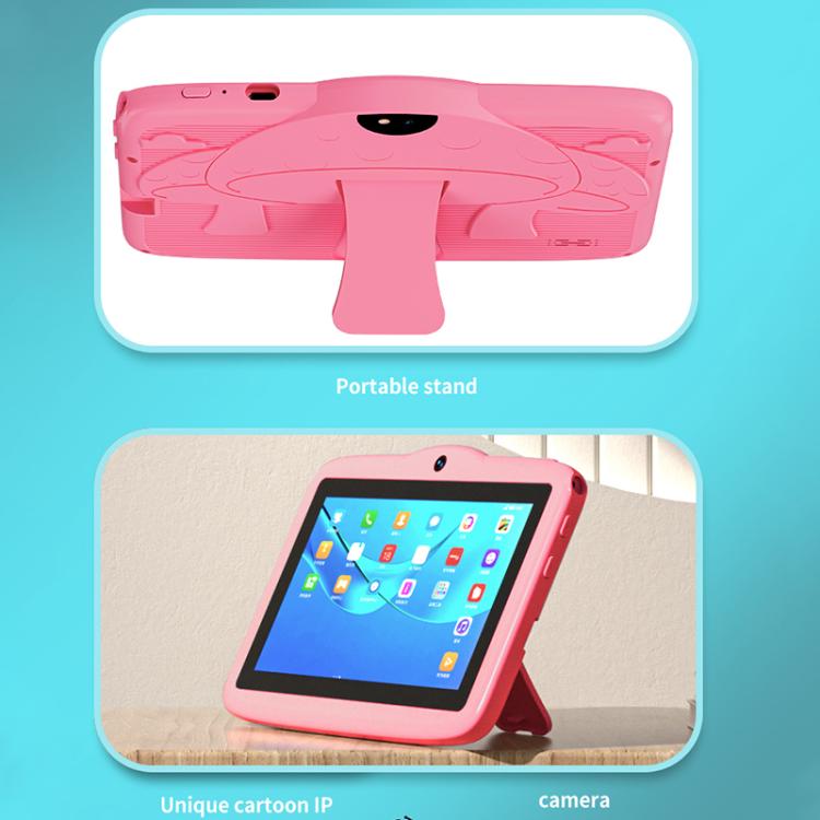 BDF 7 inch WiFi Kids Tablet PC with Mushroom Silicone Case, 1GB+16GB, Android 8.1 MTK6735 Quad Core CPU, US Plug, 3GB+32GB