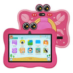 BDF 7 inch WiFi Kids Tablet PC with Crab Silicone Case, 1GB+16GB, Android 8.1 MTK6735 Quad Core CPU, US Plug, 3GB+32GB – Card Slot 3GB+32GB Pink
