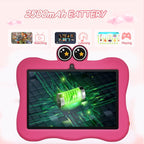 BDF 7 inch WiFi Kids Tablet PC with Crab Silicone Case, 1GB+16GB, Android 8.1 MTK6735 Quad Core CPU, US Plug, 3GB+32GB – Card Slot