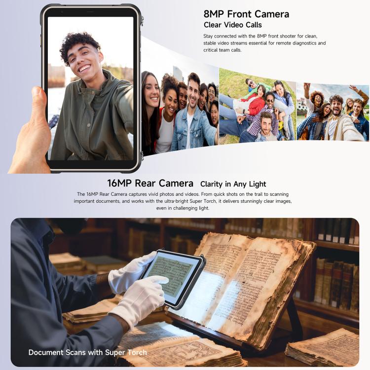 Ulefone Rugking Pad Pro Rugged Tablet PC, 8GB+128GB, 8.68 inch Android 16 Unisoc T7250 Octa Core 4G Network, EU Plug – Magnetic, Card Slot, Bluetooth