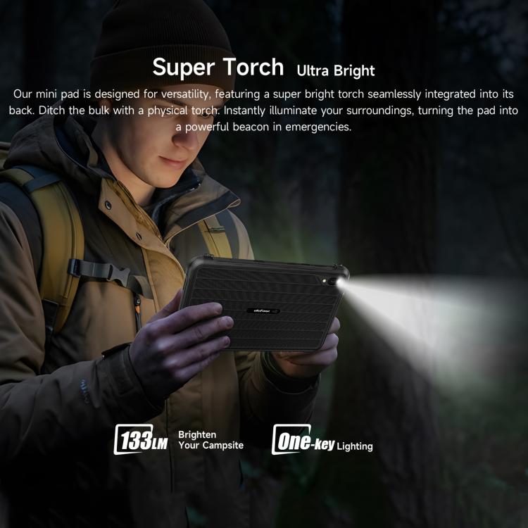 Ulefone Rugking Pad Pro Rugged Tablet PC, 8GB+128GB, 8.68 inch Android 16 Unisoc T7250 Octa Core 4G Network, EU Plug – Magnetic, Card Slot, Bluetooth