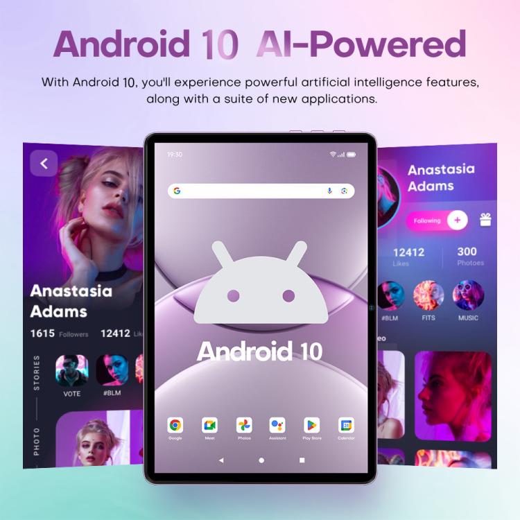 Pad 9 Ultra 10.1 inch 3G Phone Call Tablet PC, 2GB+32GB, Android 10 MTK6737 Quad Core, EU Plug, EU Plug