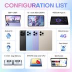 Pad 8 Pro 10.1 inch 4G LTE Tablet PC Combo Set, 4GB+32GB, Android 10 MT6755 Octa Core, with Keyboard / Mouse / Leather Case, EU Plug, EU Plug