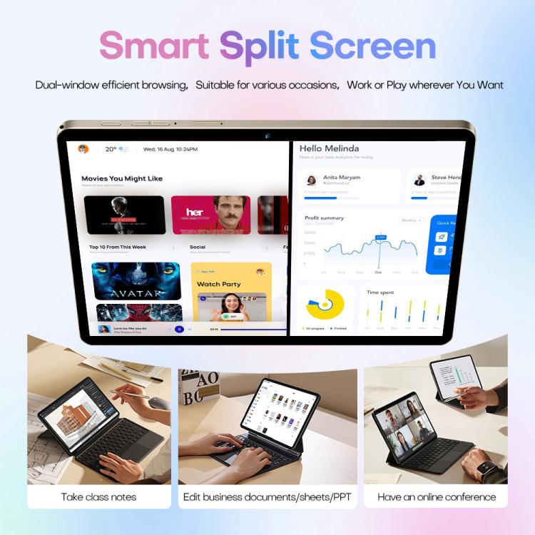 Pad 8 Pro 10.1 inch 4G LTE Tablet PC Combo Set, 4GB+32GB, Android 10 MT6755 Octa Core, with Keyboard / Mouse / Leather Case, AU Plug, AU Plug