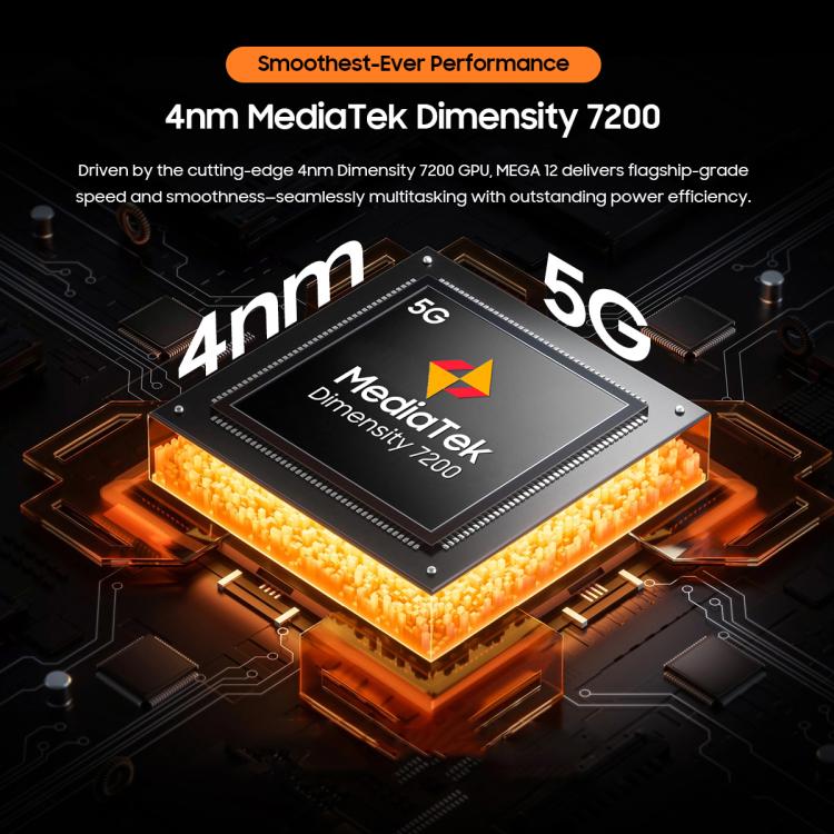 Blackview MEGA 12 Tablet PC, 12GB+256GB, 12.2 inch Android 16 MediaTek Dimensity 7200 Octa Core, Network: 5G, Global Version with Google Play