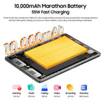 Blackview MEGA 12 Tablet PC, 12GB+256GB, 12.2 inch Android 16 MediaTek Dimensity 7200 Octa Core, Network: 5G, Global Version with Google Play