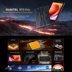 OUKITEL RT3 Pro 4G Network IP68/IP69K Rugged Tablet, 4GB+128GB, 8.0 inch Android 14 MediaTek G81 Octa-Core Support Dual SIM, EU Plug, RT3 Pro 4GB+128GB – Bluetooth