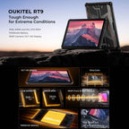 OUKITEL RT9 4G Network IP68/IP69K Rugged Tablet, 6GB+256GB, 11 inch Android 14 Unisoc T606 Octa-Core Support Dual SIM, EU Plug, RT9 6GB+256GB – Bluetooth