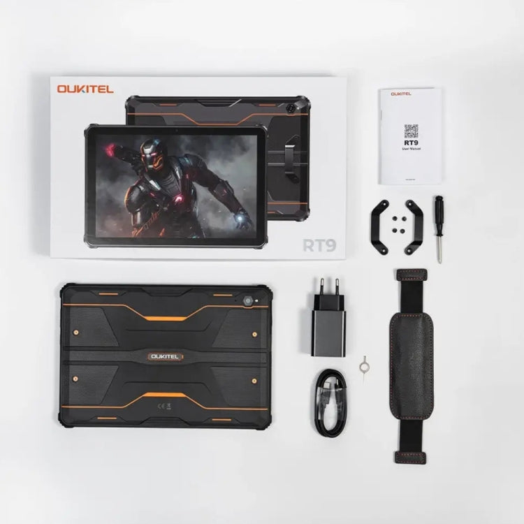 OUKITEL RT9 4G Network IP68/IP69K Rugged Tablet, 6GB+256GB, 11 inch Android 14 Unisoc T606 Octa-Core Support Dual SIM, EU Plug, RT9 6GB+256GB – Bluetooth