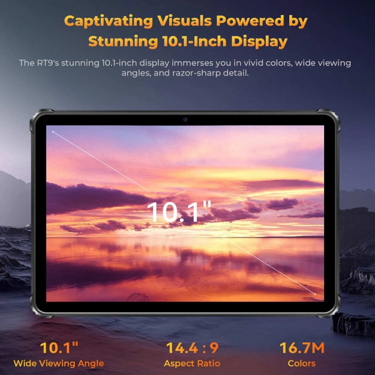 OUKITEL RT9 4G Network IP68/IP69K Rugged Tablet, 6GB+256GB, 11 inch Android 14 Unisoc T606 Octa-Core Support Dual SIM, EU Plug, RT9 6GB+256GB – Bluetooth
