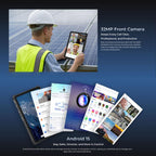 OUKITEL RT10 5G Network IP68/IP69K Rugged Tablet, 12GB+512GB, 11 inch Android 15 MTK Dimensity 7400X Support Dual SIM, EU Plug, RT10 12GB+512GB – Bluetooth