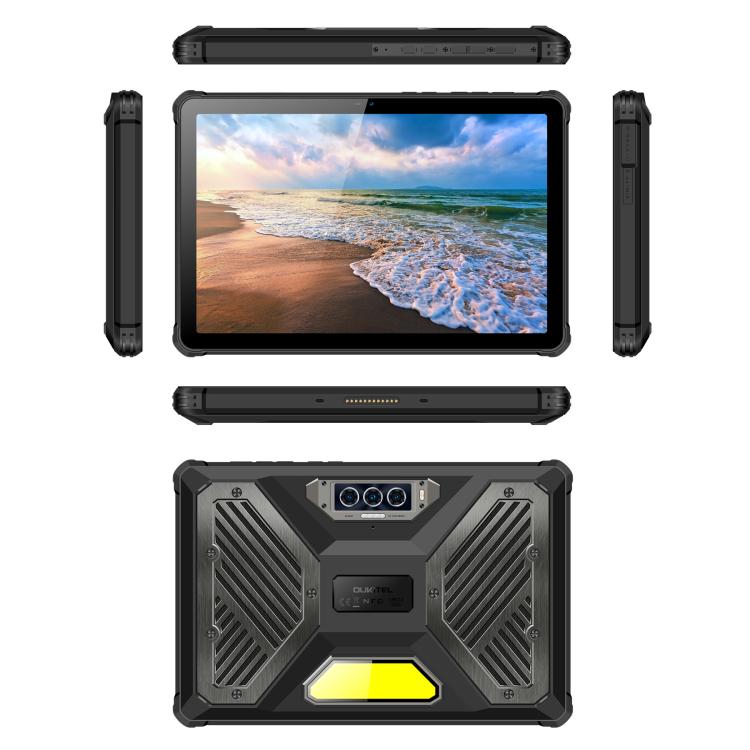 OUKITEL RT10 5G Network IP68/IP69K Rugged Tablet, 12GB+512GB, 11 inch Android 15 MTK Dimensity 7400X Support Dual SIM, EU Plug, RT10 12GB+512GB – Bluetooth