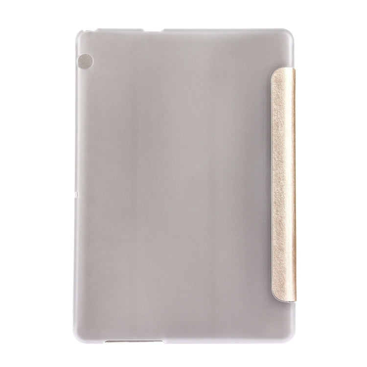 For Huawei MediaPad T3 10 9.6 inch Silk Texture Horizontal Flip Leather Case with 3-folding Holder – Flip, Leather, For MediaPad T3 9.6 inch