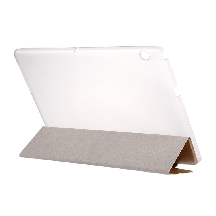 For Huawei MediaPad T3 10 9.6 inch Silk Texture Horizontal Flip Leather Case with 3-folding Holder – Flip, Leather, For MediaPad T3 9.6 inch
