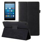 For Amazon Kindle Fire HD8 (2017) Litchi Texture Horizontal Flip Leather Case with Holder – Flip, Leather, For Kindle Fire HD8 (2017) For Kindle Fire HD8 (2017) Black