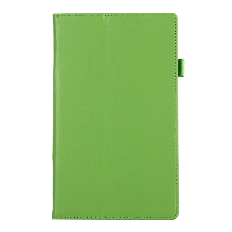 For Amazon Kindle Fire HD8 (2017) Litchi Texture Horizontal Flip Leather Case with Holder – Flip, Leather, For Kindle Fire HD8 (2017)