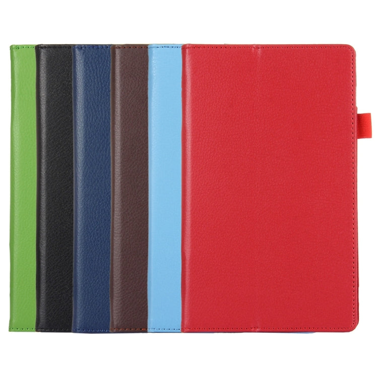 For Amazon Kindle Fire HD8 (2017) Litchi Texture Horizontal Flip Leather Case with Holder – Flip, Leather, For Kindle Fire HD8 (2017)