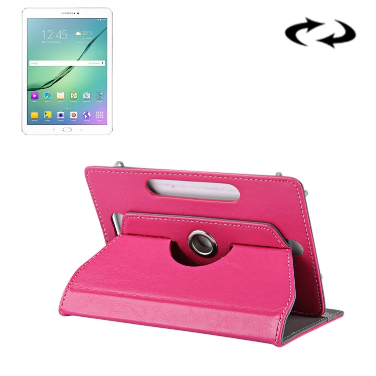 10 inch Tablets Leather Case Crazy Horse Texture 360 Degrees Rotation Protective Case Shell with Holder for Asus ZenPad 10 Z300C, Huawei MediaPad M2 10.0-A01W, Cube IWORK10, 10 inch Black, 10 inch Red, 10 inch Blue, 10 inch Magenta, 10 inch Purple...... 10 inch Magenta Magenta
