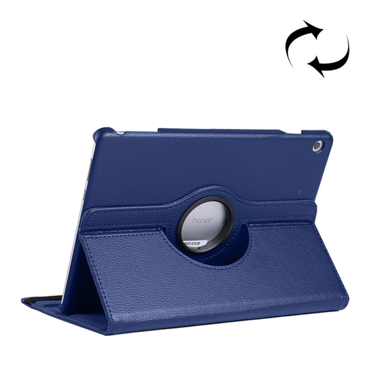 Litchi Texture Horizontal Flip 360 Degrees Rotation Leather Case for Huawei MediaPad T5 10.1, with Holder – Flip, Leather, For MediaPad T5 10.1