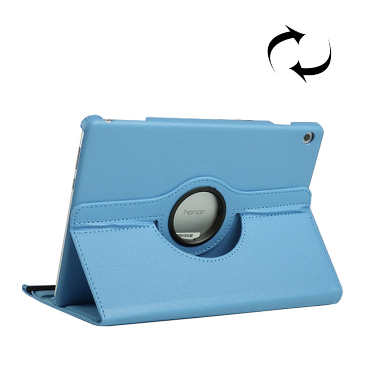 Litchi Texture Horizontal Flip 360 Degrees Rotation Leather Case for Huawei MediaPad T5 10.1, with Holder – Flip, Leather, For MediaPad T5 10.1