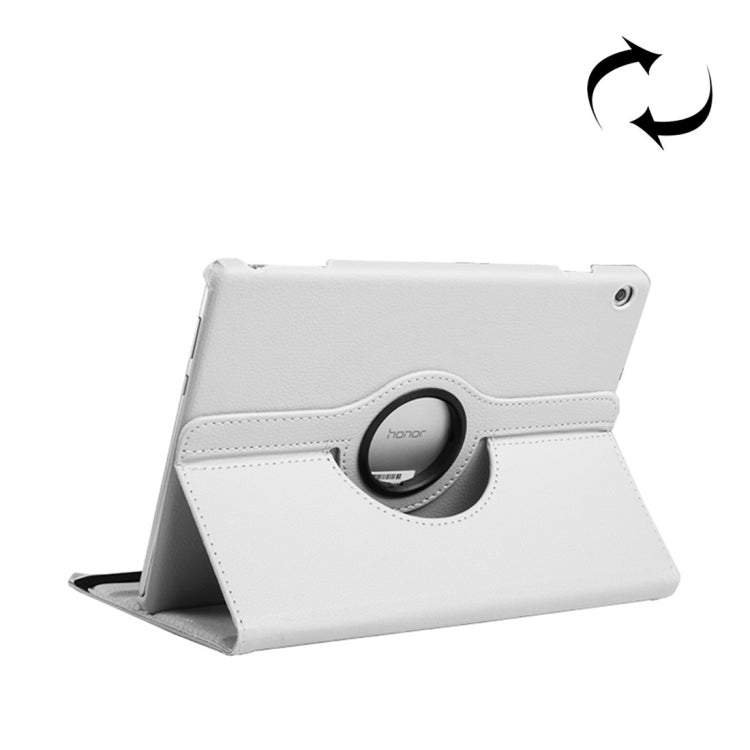 Litchi Texture Horizontal Flip 360 Degrees Rotation Leather Case for Huawei MediaPad T5 10.1, with Holder – Flip, Leather, For MediaPad T5 10.1