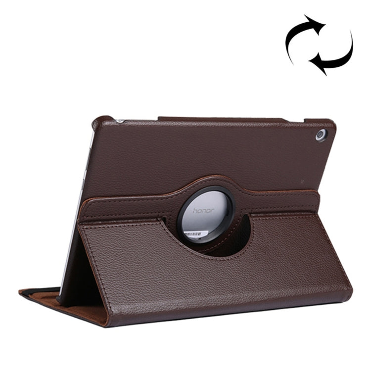 Litchi Texture Horizontal Flip 360 Degrees Rotation Leather Case for Huawei MediaPad T5 10.1, with Holder – Flip, Leather, For MediaPad T5 10.1