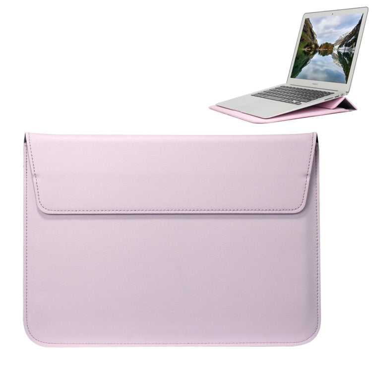 Universal Envelope Style PU Leather Case with Holder for Ultrathin Notebook Tablet PC 11.6 inch, Size: 32.5x21.5x1cm – Flip, Leather Pink