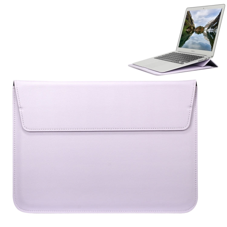 Universal Envelope Style PU Leather Case with Holder for Ultrathin Notebook Tablet PC 11.6 inch, Size: 32.5x21.5x1cm – Flip, Leather Purple