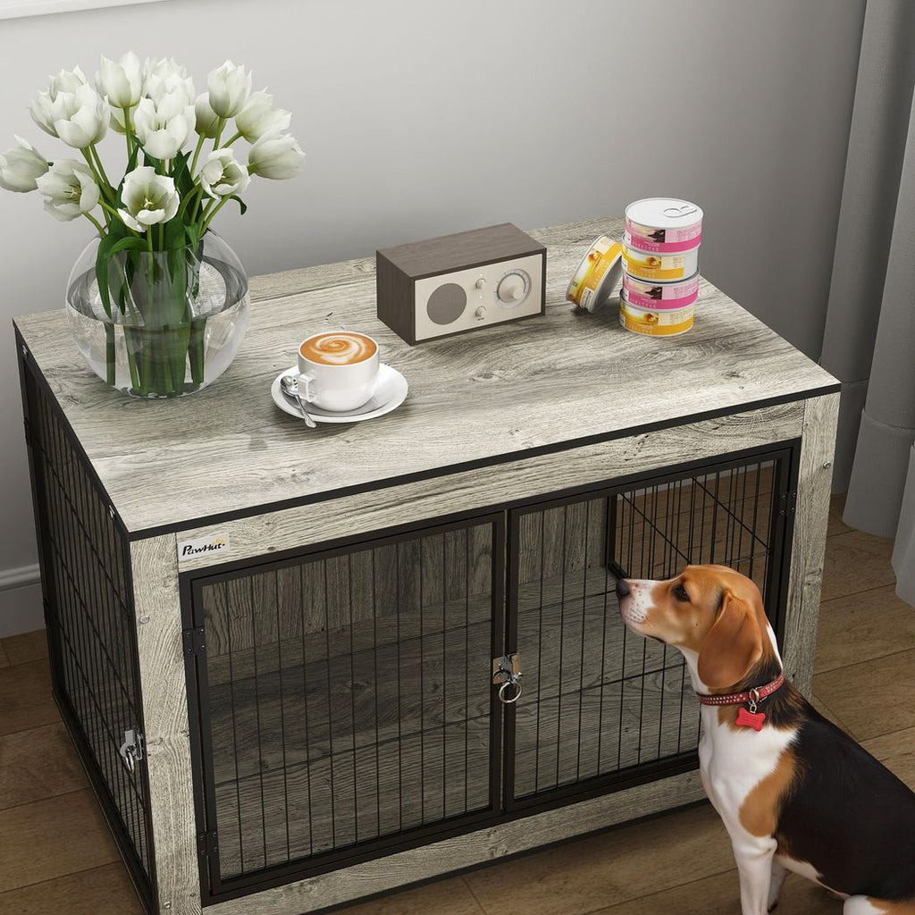Dog Crate Furniture on Wheels, for Medium Dogs