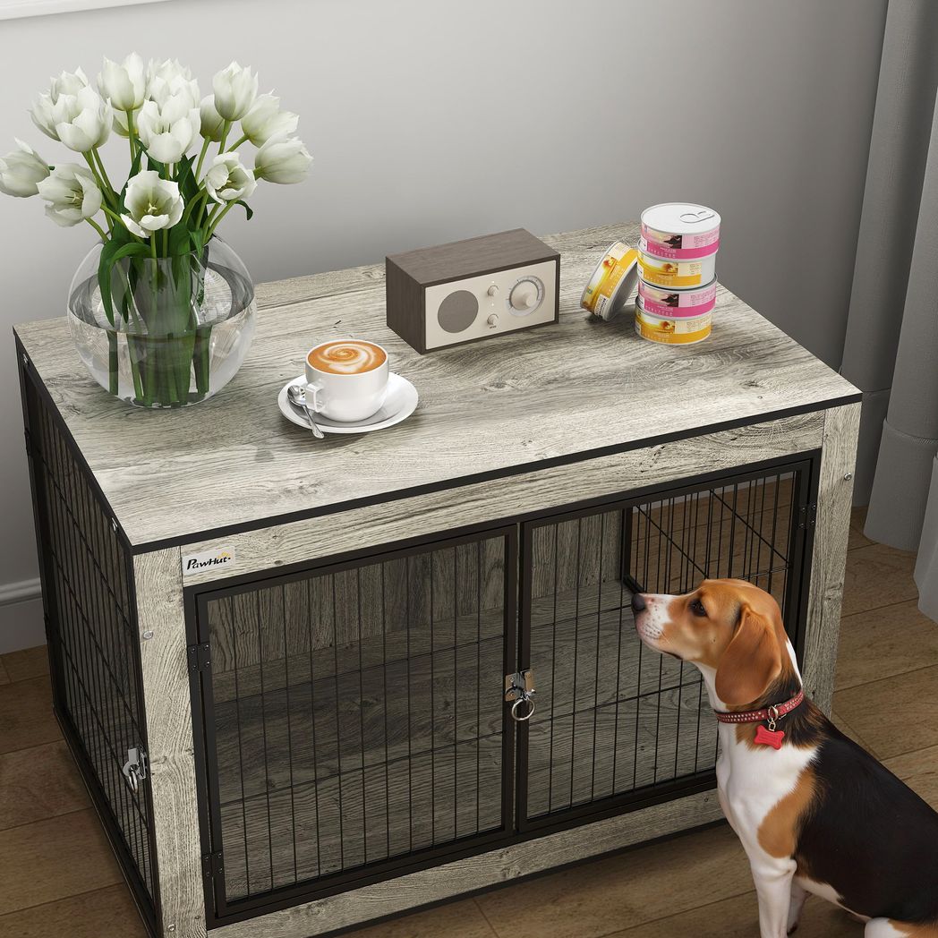 Dog Crate Furniture on Wheels, for Medium Dogs