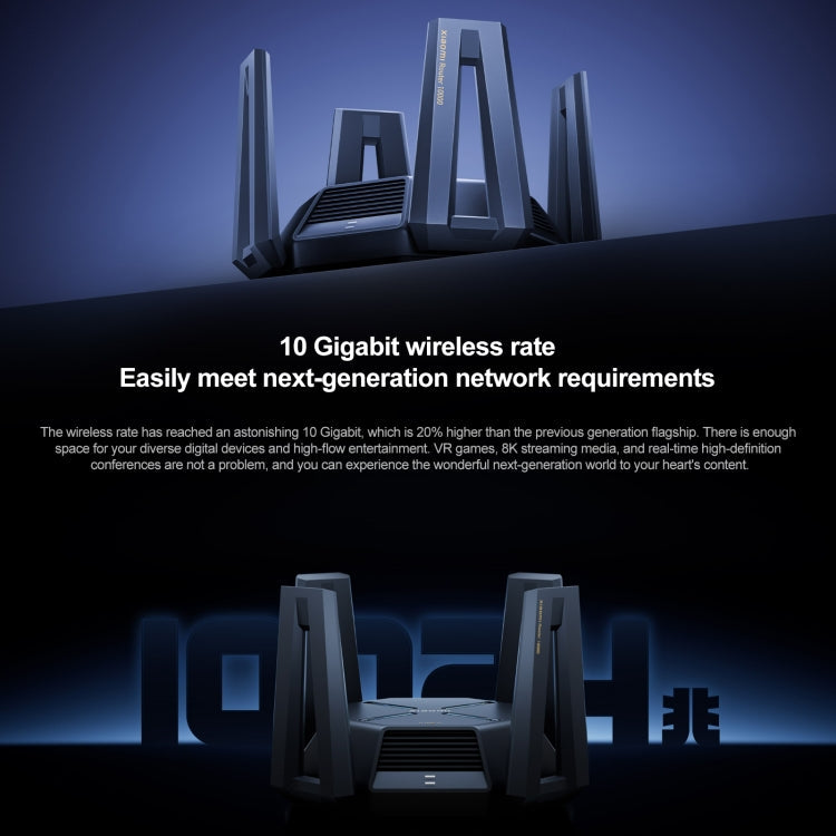 Original Xiaomi WiFi Router 10 Gigabit Tri-Band Wireless Mesh Network Game Acceleration Repeater, US Plug, 10 Gigabit – Durable Build, Easy to Use