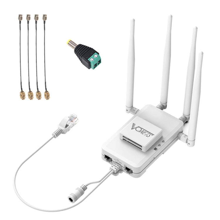 VONETS VAR1200-H 1200Mbps Wireless Bridge External Antenna Dual-Band WiFi Repeater, With 4 Antennas + DC Adapter Set, VAR1200-H With 4 Antennas + DC Adapter Set – Durable Build, Easy to Use