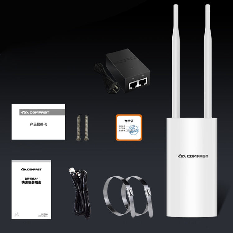 COMFAST CF-EW72 1200Mbs Outdoor Waterproof Signal Amplifier Wireless Router Repeater WIFI Base Station with 2 Antennas, CF-EW72 North American Edition – Waterproof