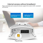 COMFAST CF-E5 300Mbps 4G Outdoor Waterproof Signal Amplifier Wireless Router Repeater WIFI Base Station with 2 Antennas, Asia Pacific Version, CF-E5, Asia Pacific Version – Waterproof